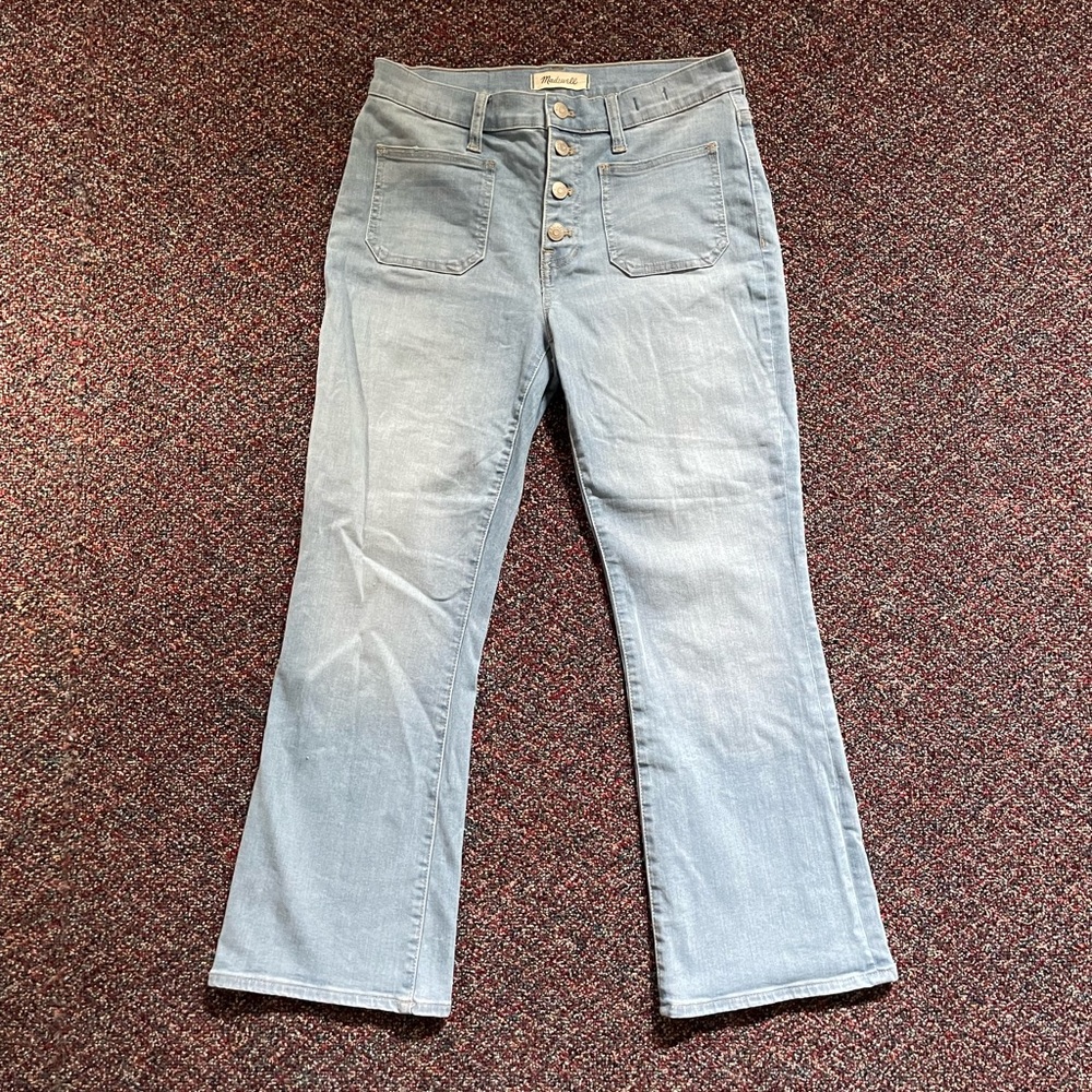 Madewell flair cropped jeans
